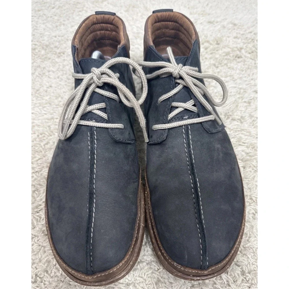 Clarks Trappell Mid Leather Chukka Boots Shoes Mens 10 Crepe Sole Casual Comfort